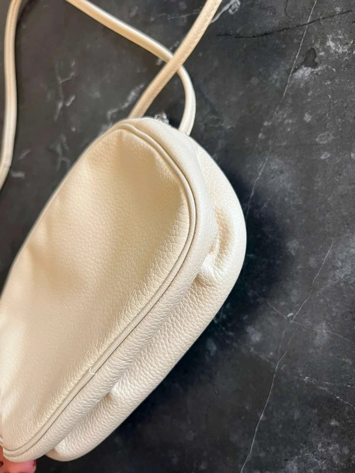 Longchamp ecru leather vintage crossbody bag - view 6