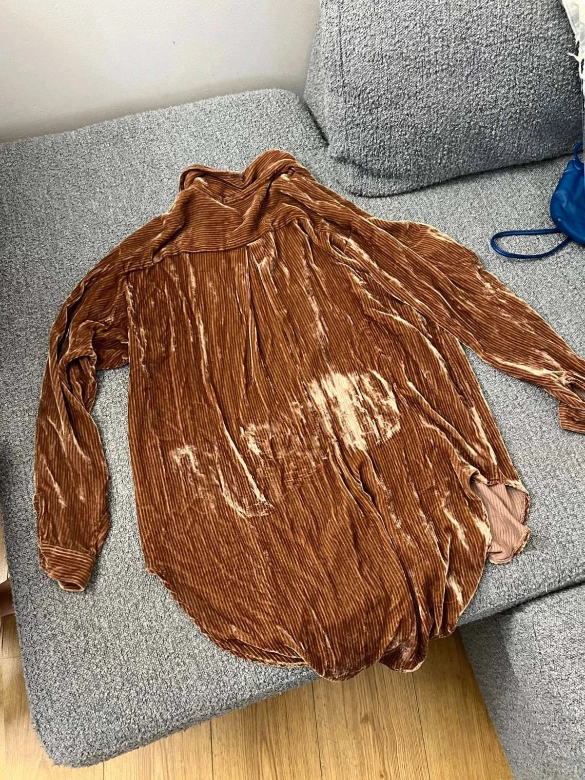 Mes Demoiselles viscose silk brown terracotta shirt - view 6
