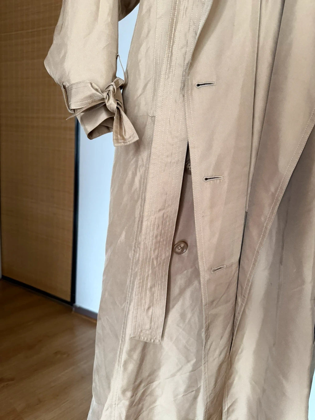 Dorothee Schumacher new beige silk dress trench it up dress - view 3