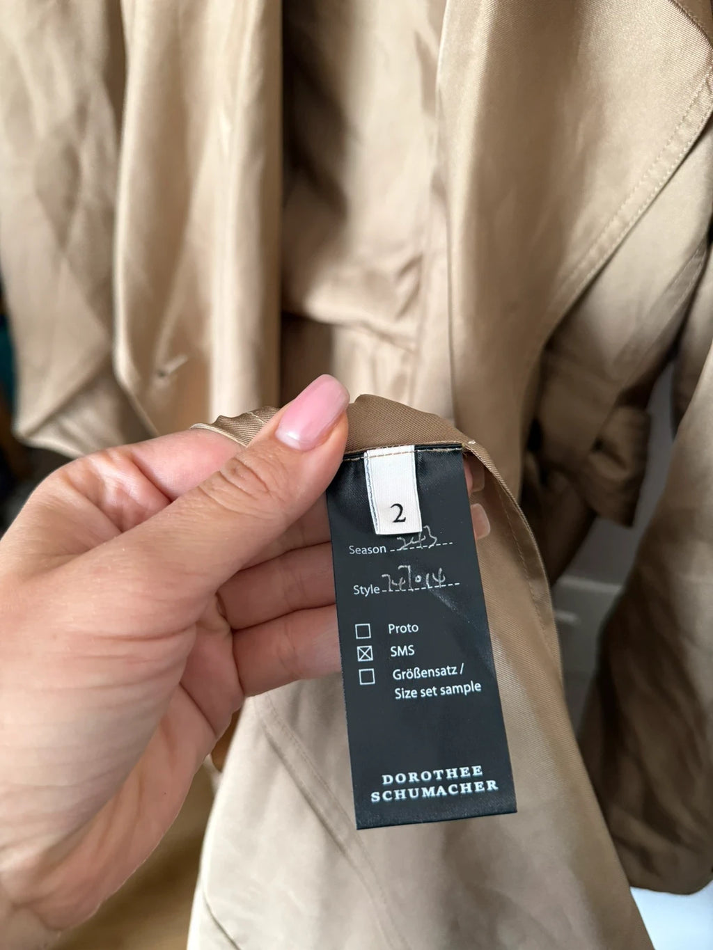 Dorothee Schumacher new beige silk dress trench it up dress - view 7