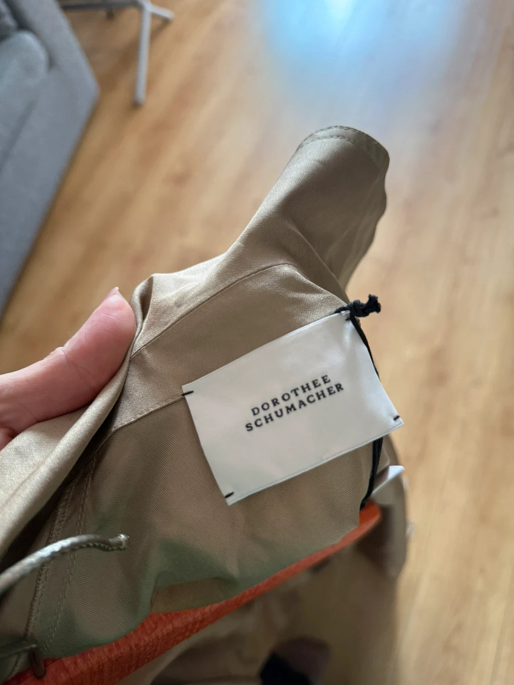 Dorothee Schumacher new beige silk dress trench it up dress - view 11