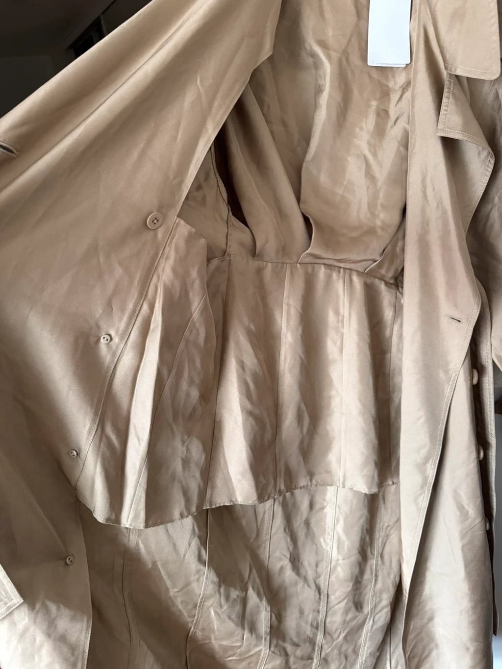 Dorothee Schumacher new beige silk dress trench it up dress - view 5