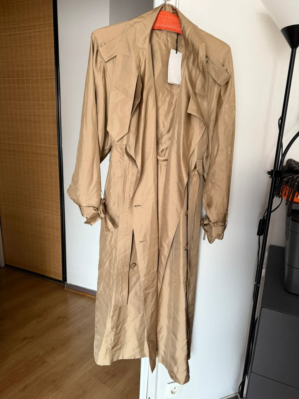 Dorothee Schumacher new beige silk dress trench it up dress