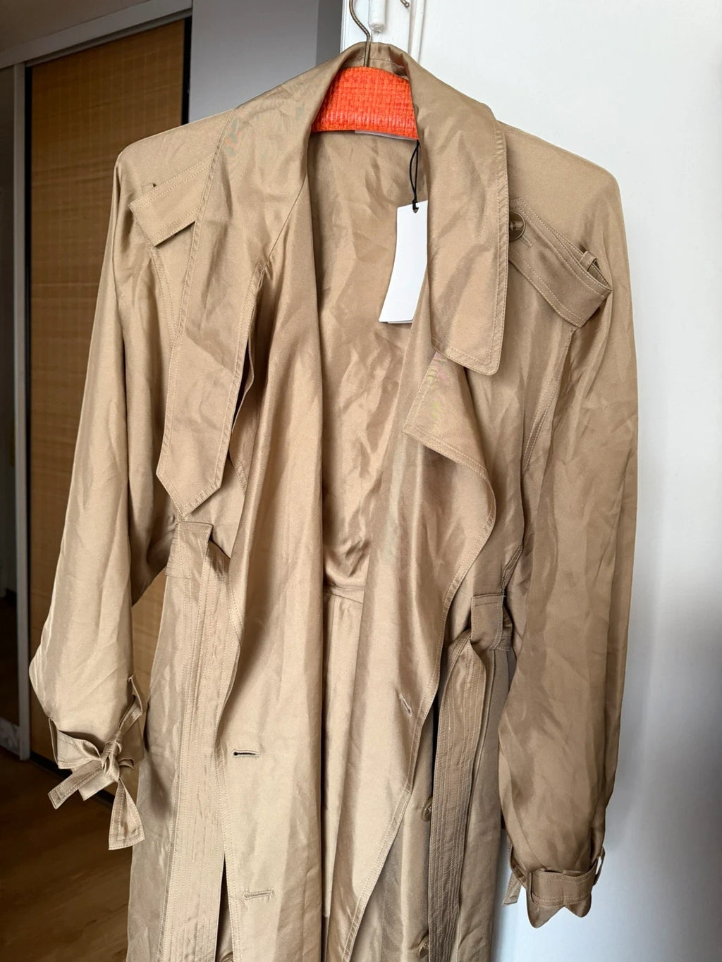 Dorothee Schumacher new beige silk dress trench it up dress - view 2