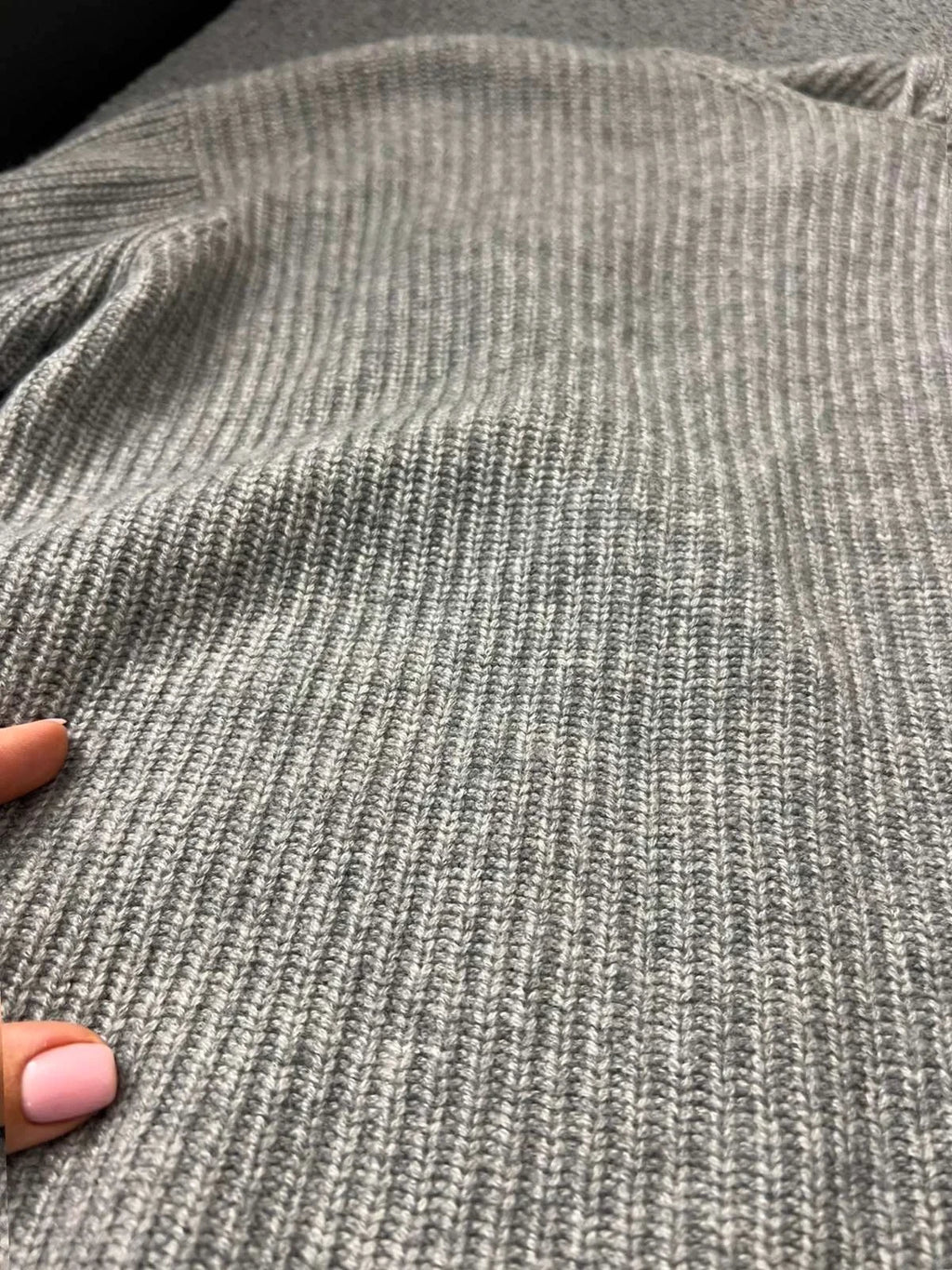Theory grey cashmere top sweater - view 4