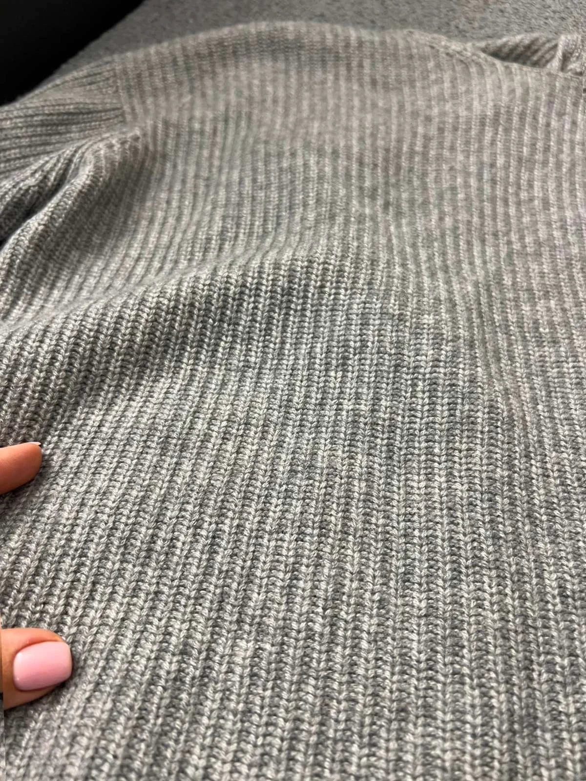 Theory grey cashmere top sweater - view 4