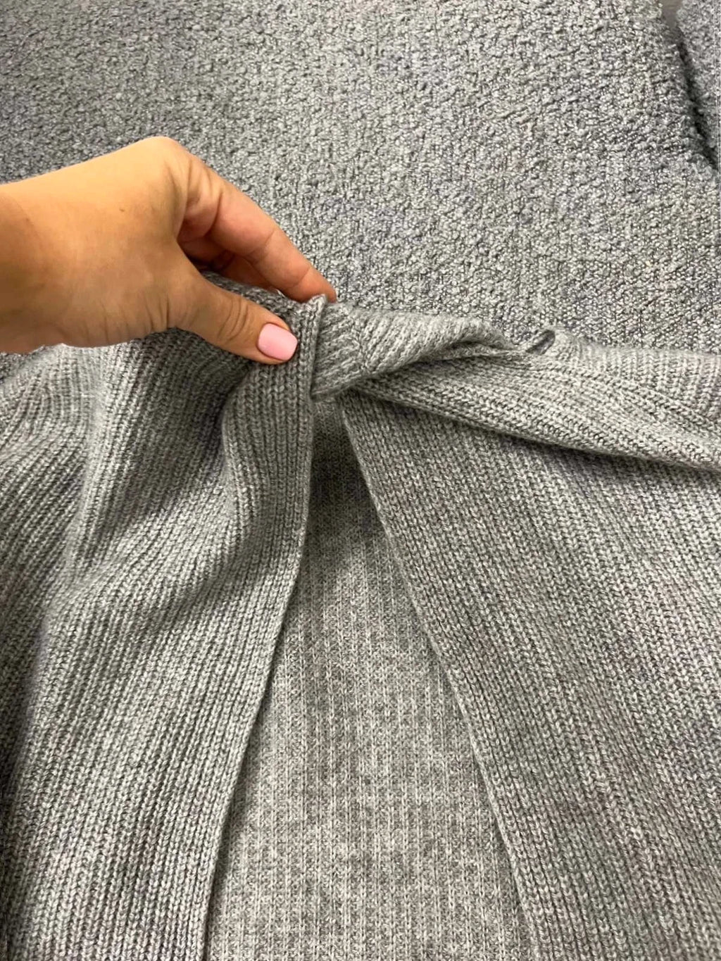 Theory grey cashmere top sweater - view 10