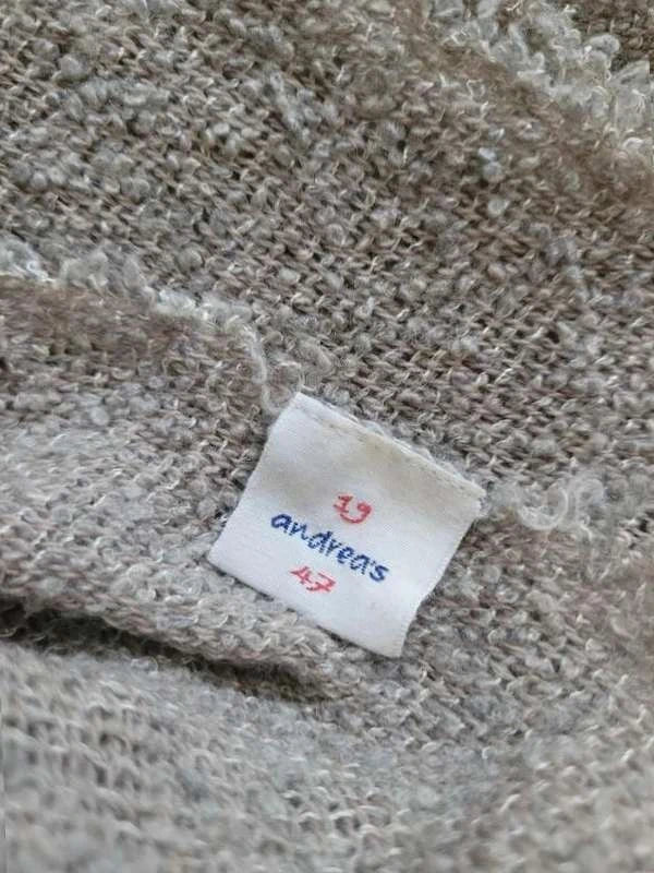 19 Andrea's 47 cappuccino beige cashmere silk shawl scarf - view 4