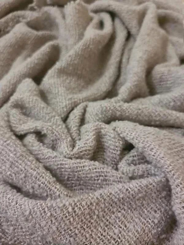 19 Andrea's 47 cappuccino beige cashmere silk shawl scarf - view 2