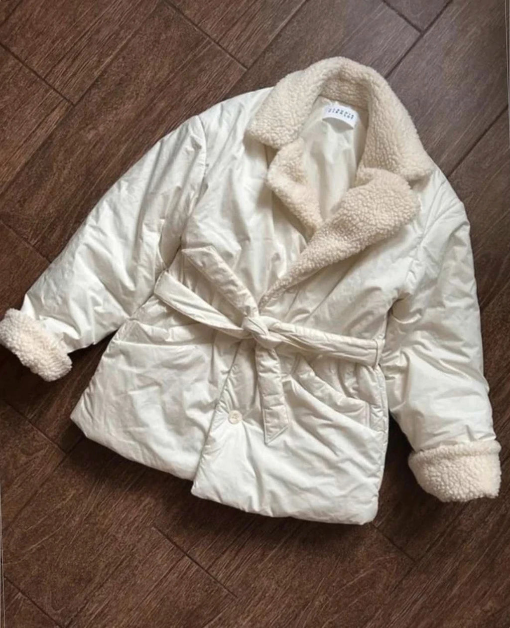 Claudie Pierlot white belted jacket