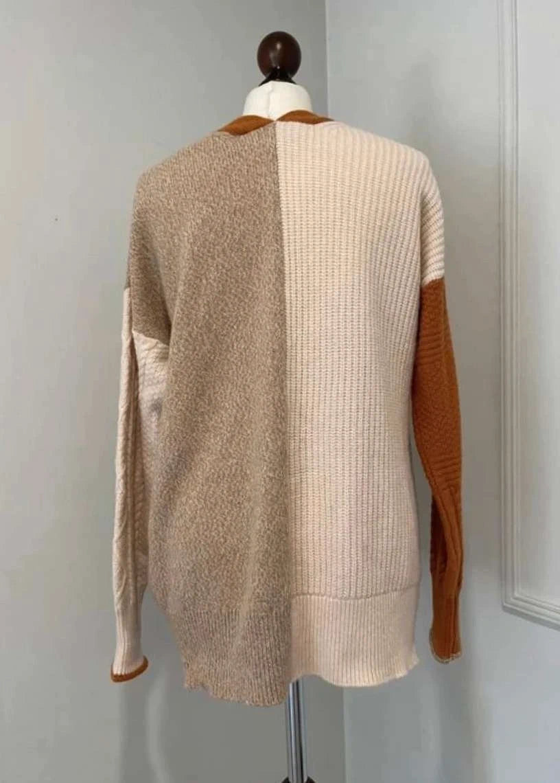 Momoni colour block wool cardigan - view 3