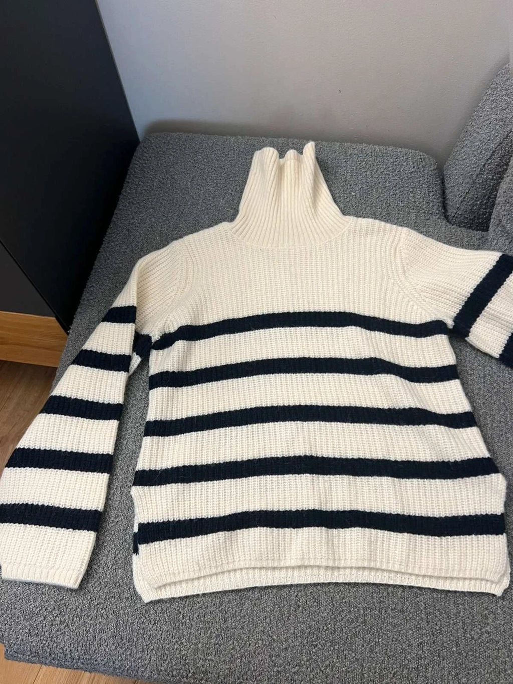 Baum und Pferdgarten alpaca wool striped turtleneck sweater jumper - view 2