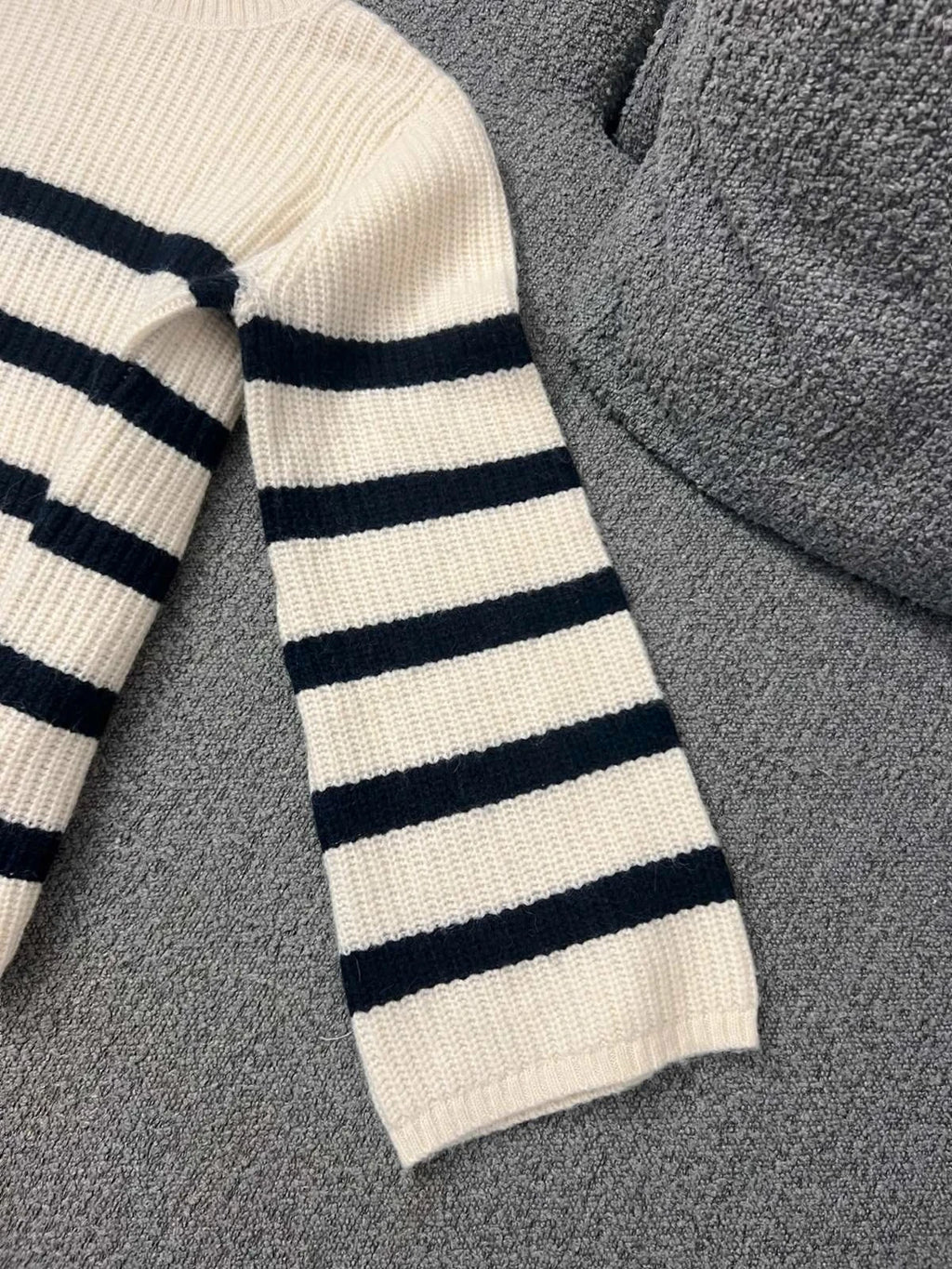 Baum und Pferdgarten alpaca wool striped turtleneck sweater jumper - view 5