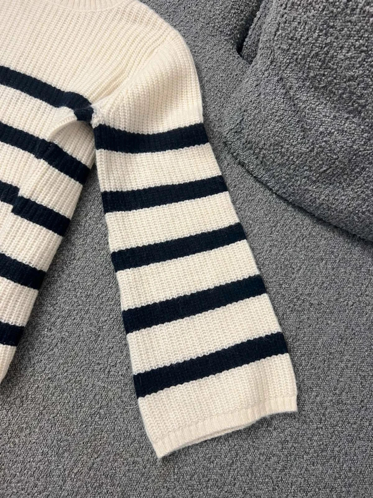 Baum und Pferdgarten alpaca wool striped turtleneck sweater jumper - view 5
