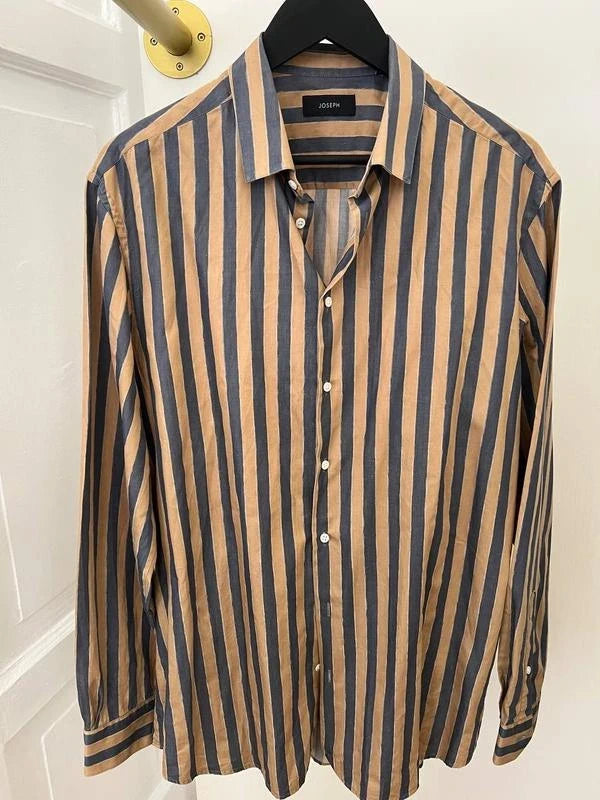 Joseph cotton striped shirt