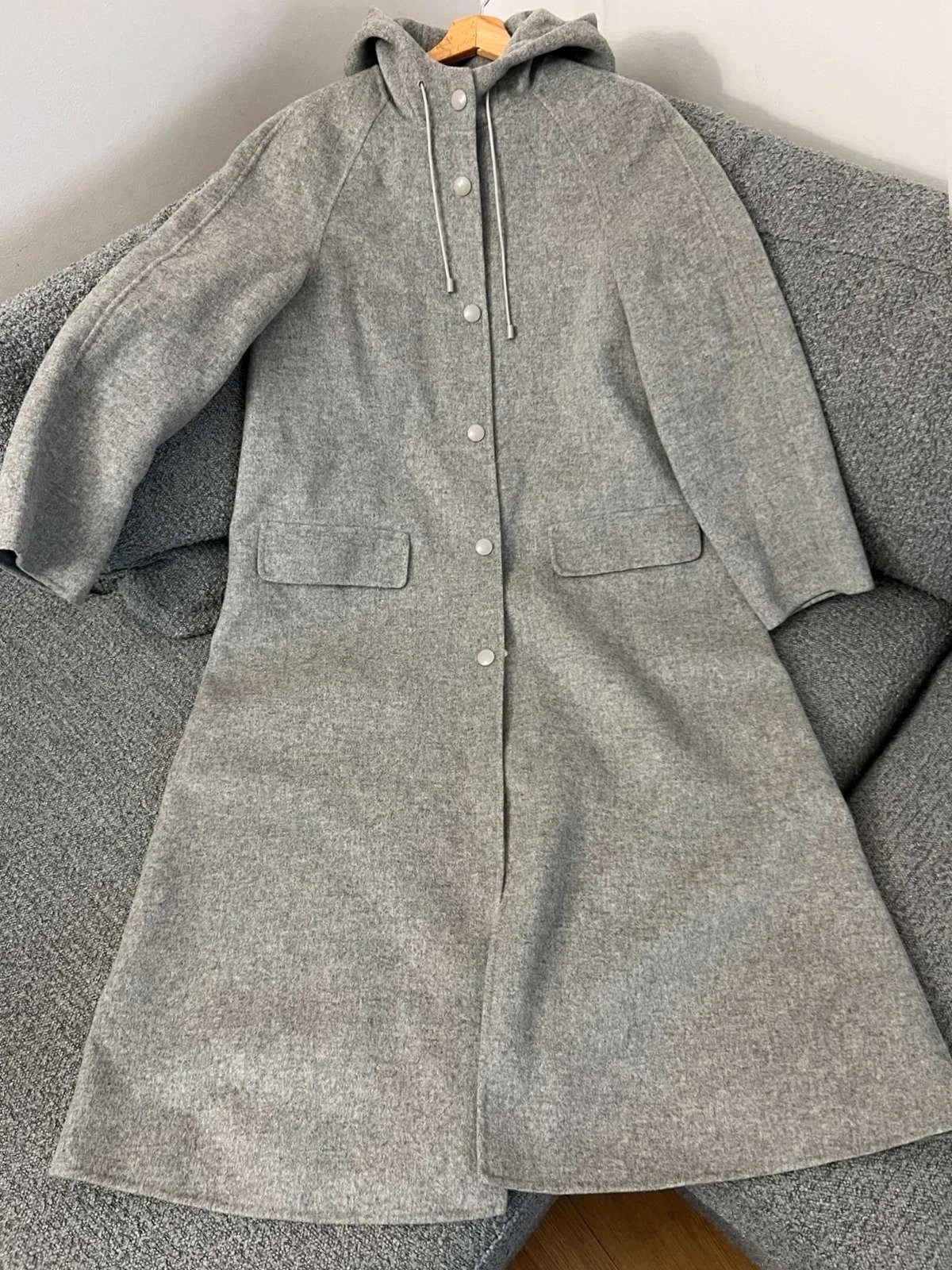 Joseph new Rowen double wool grey long coat - view 6