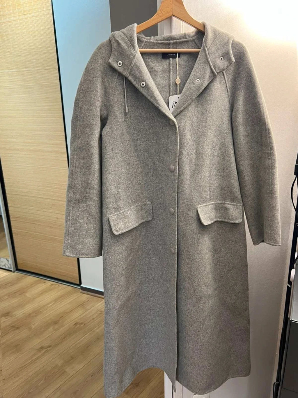 Joseph new Rowen double wool grey long coat