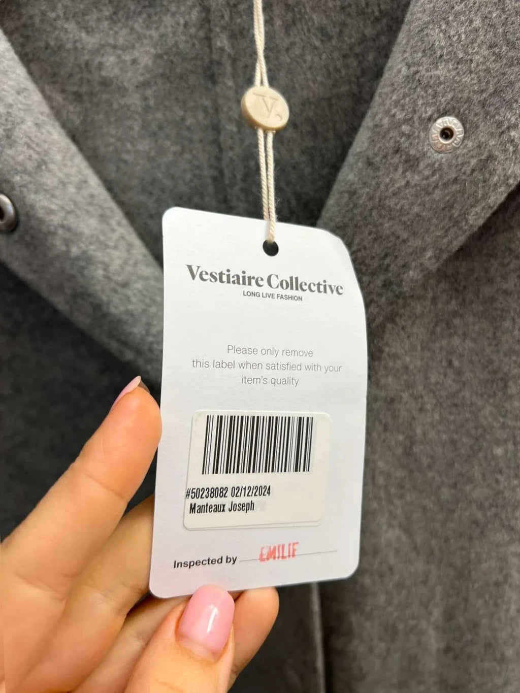 Joseph new Rowen double wool grey long coat - view 2