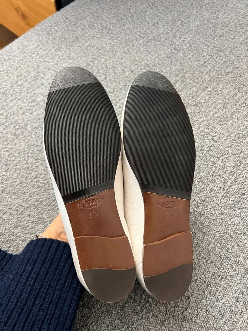 Tod's T ring new white loafers - view 5