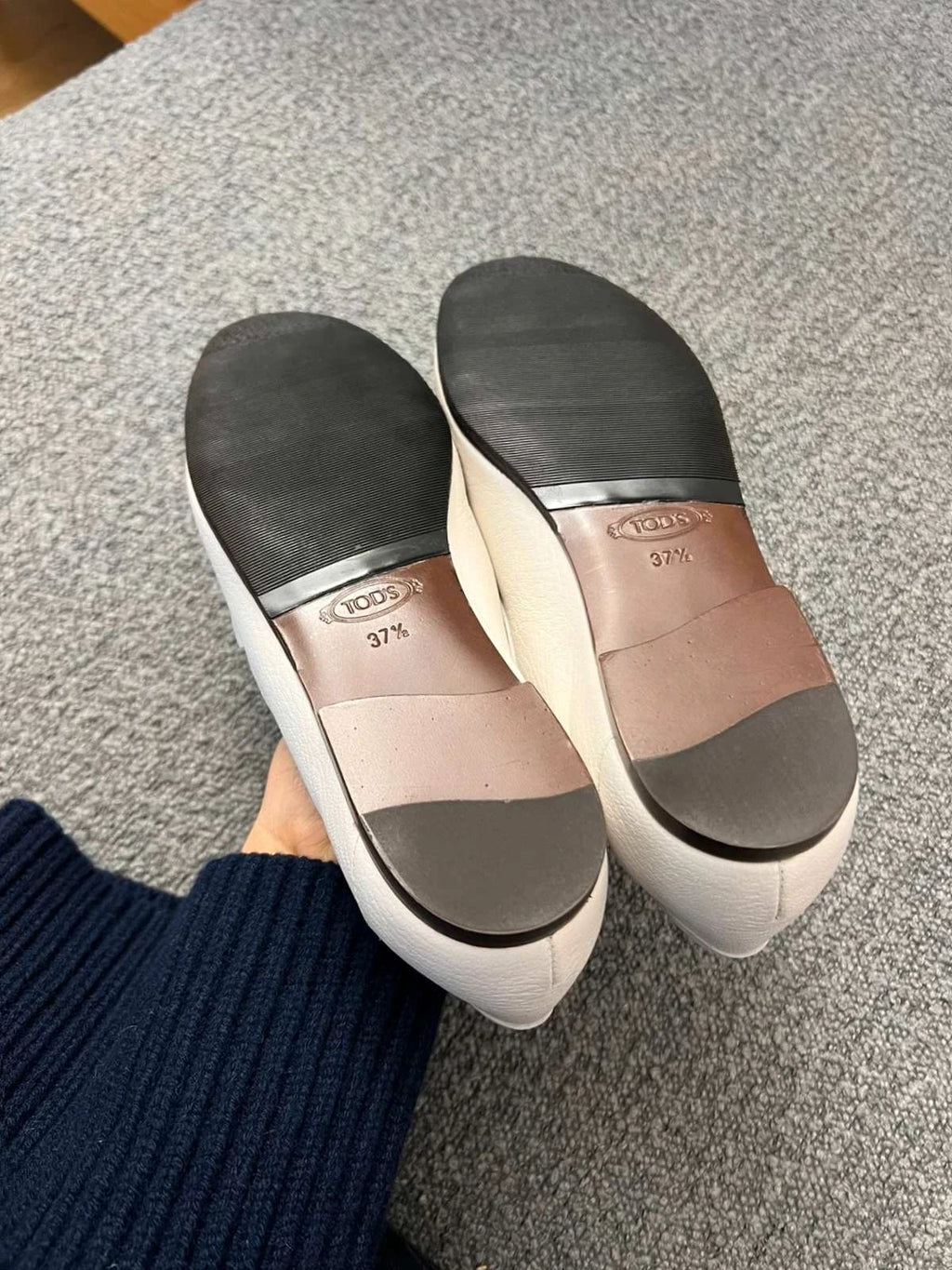 Tod's T ring new white loafers - view 6