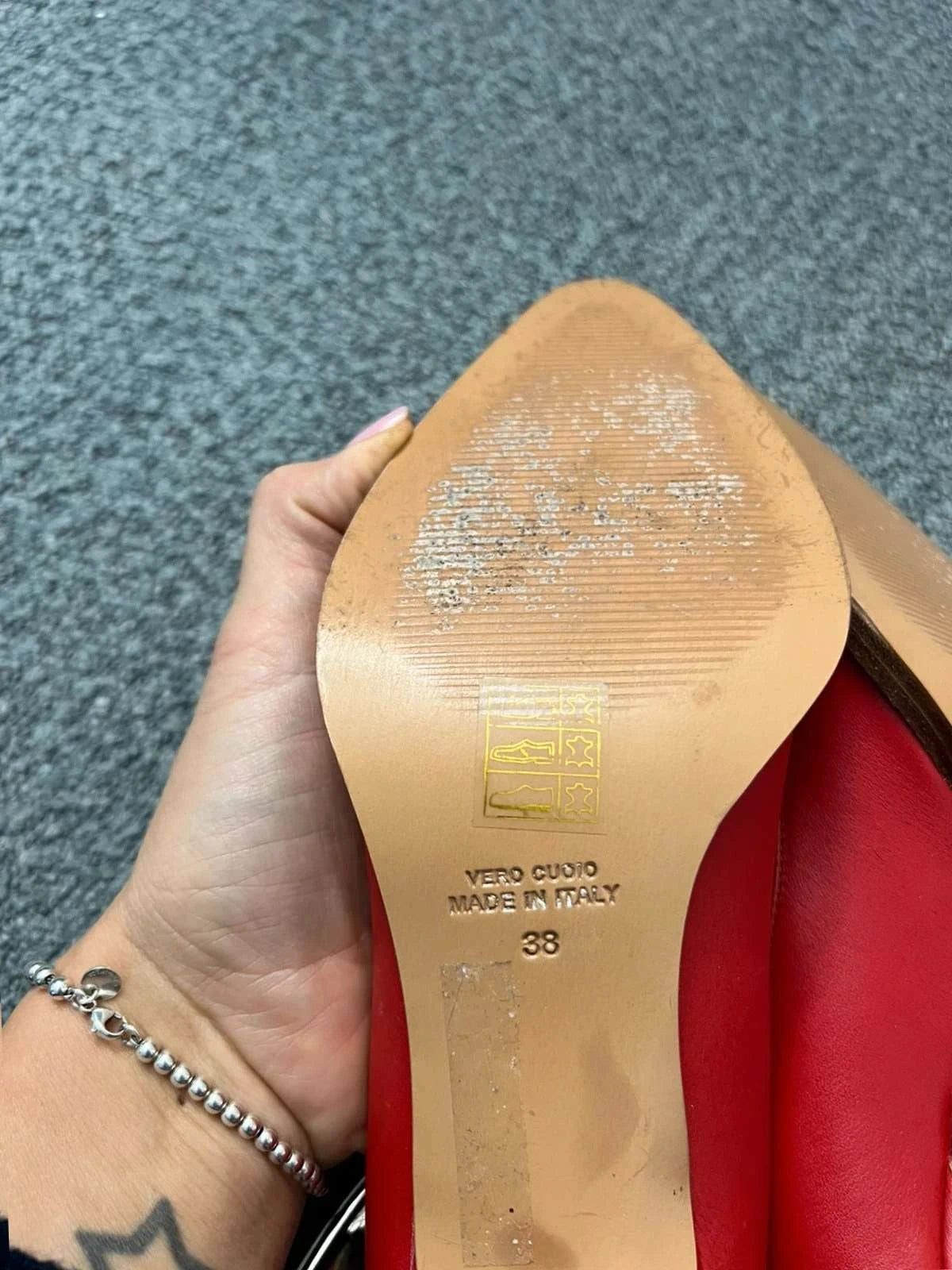 Ports 1961 red fully leather high heels - view 6