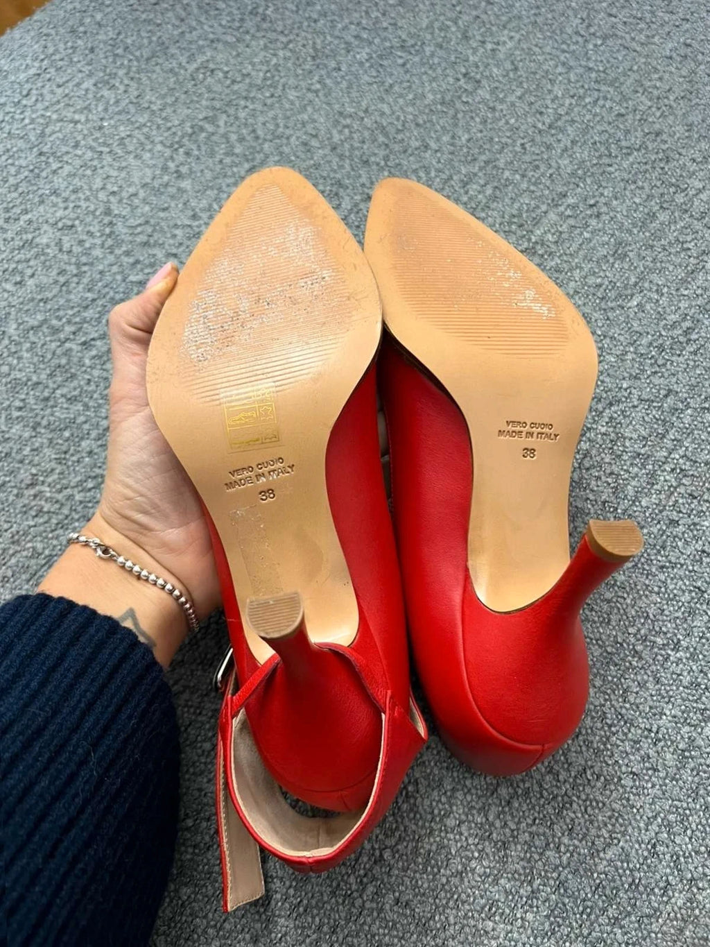 Ports 1961 red fully leather high heels - view 5