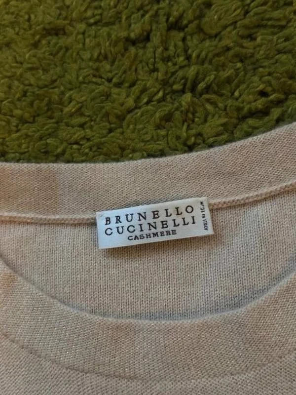 Brunello Cucinelli beige cashmere sweater - view 2