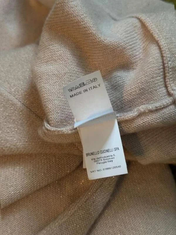 Brunello Cucinelli beige cashmere sweater - view 6