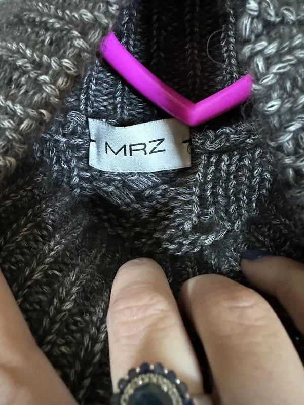 MRZ alpaca cotton grey turtleneck sweater - view 5