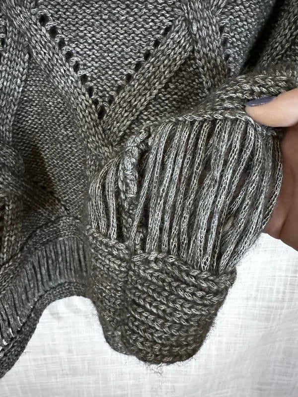MRZ alpaca cotton grey turtleneck sweater - view 3