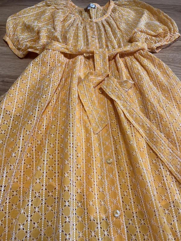 Paul & Joe cotton embroidered long belted dress - view 8