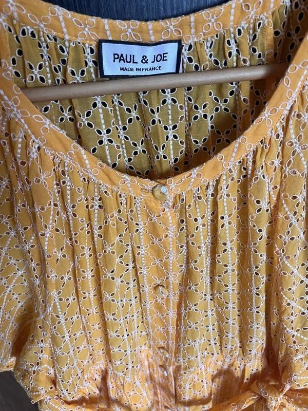 Paul & Joe cotton embroidered long belted dress - view 7