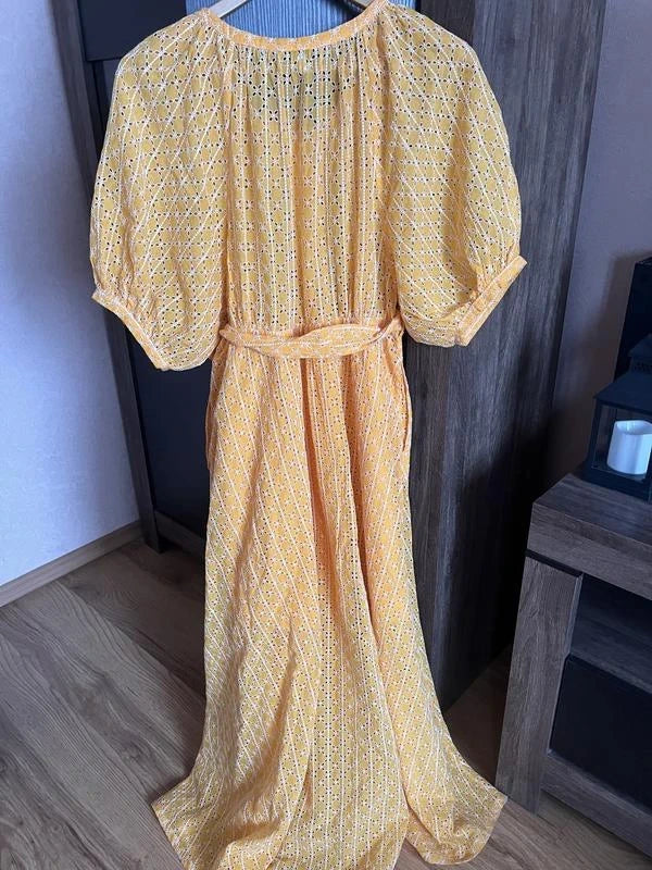 Paul & Joe cotton embroidered long belted dress - view 3