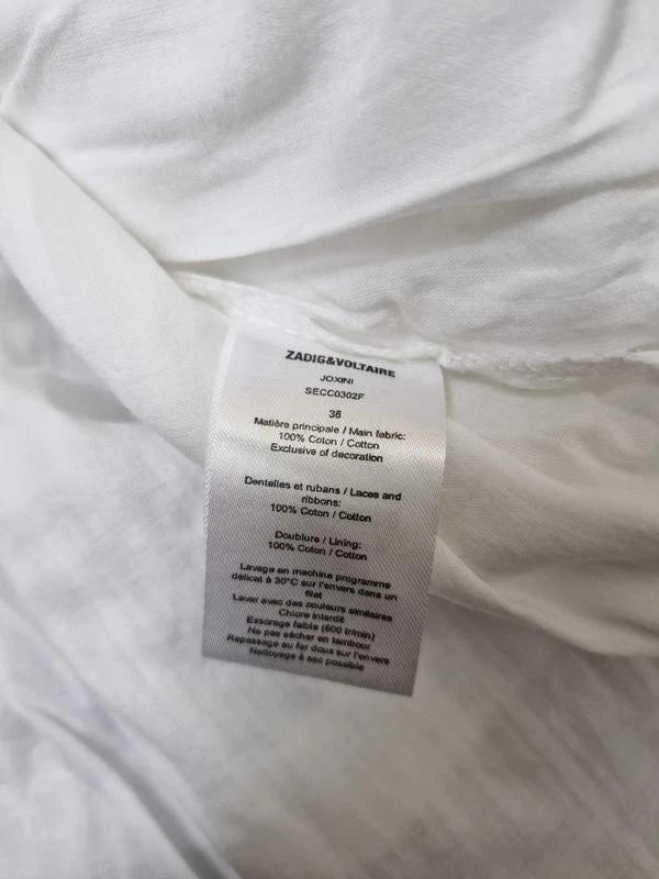 Zadig & Voltaire white cotton skirt - view 5