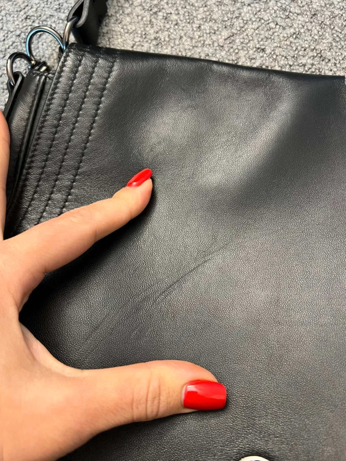 Longchamp cavalcade black leather shoulder bag - view 4