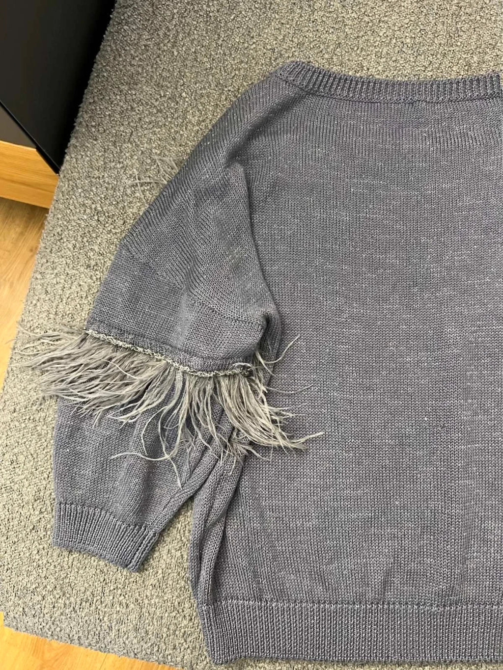 Andrè Maurice linen silk jumper with ostrich weather decoration - view 10