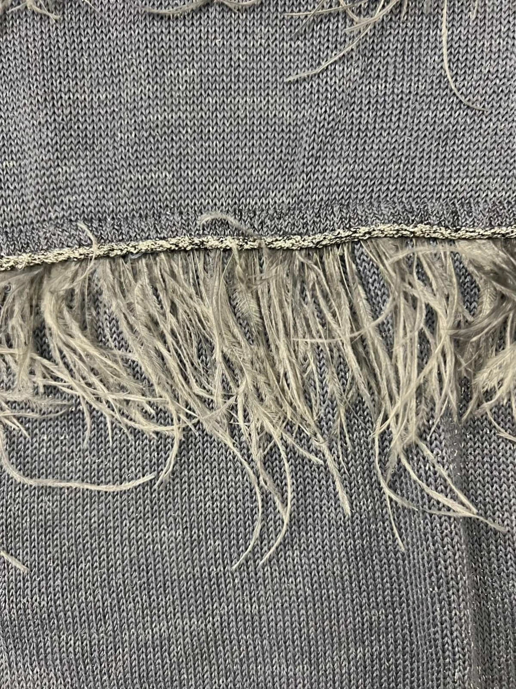 Andrè Maurice linen silk jumper with ostrich weather decoration - view 4