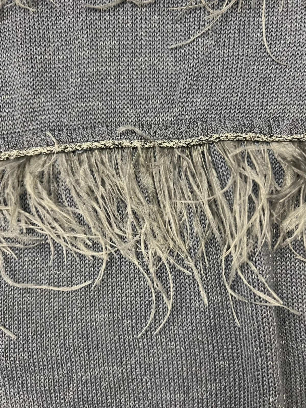 Andrè Maurice linen silk jumper with ostrich weather decoration - view 4