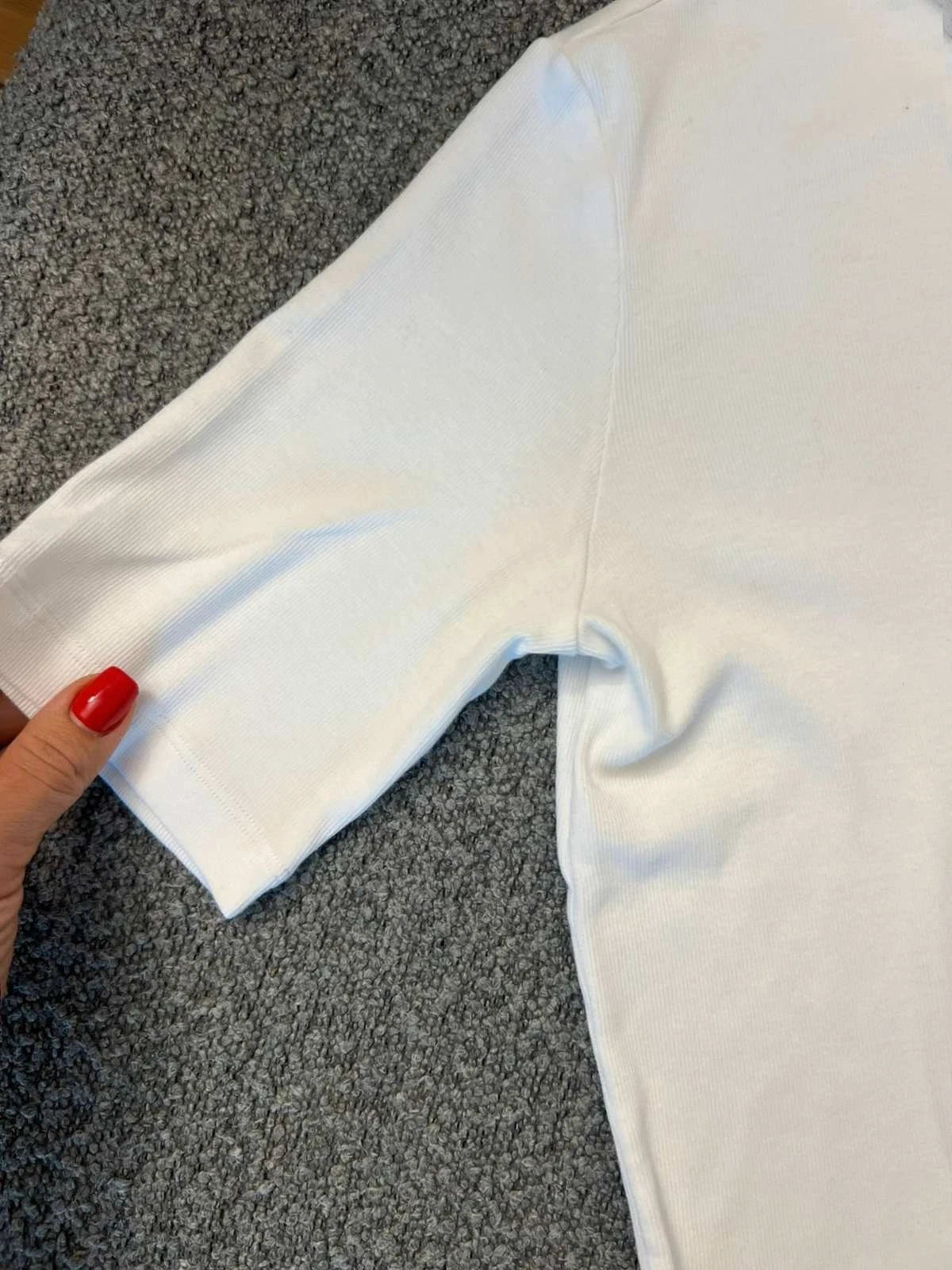 Fabiana Filippi white cotton silk collar t-shirt blouse - view 3
