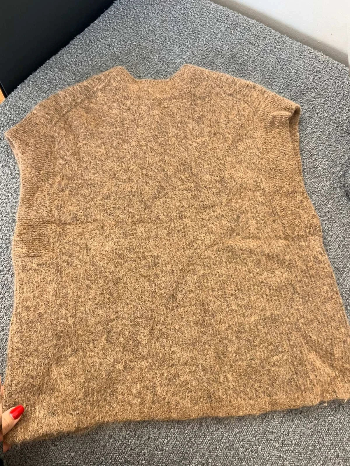By Malene Birger Farima brown wool mohair sleeveless vest - view 8