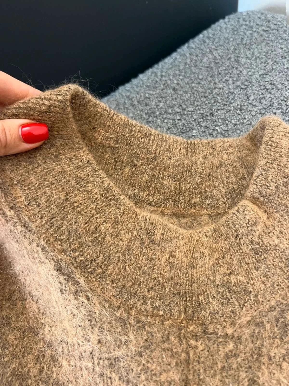 By Malene Birger Farima brown wool mohair sleeveless vest - view 3