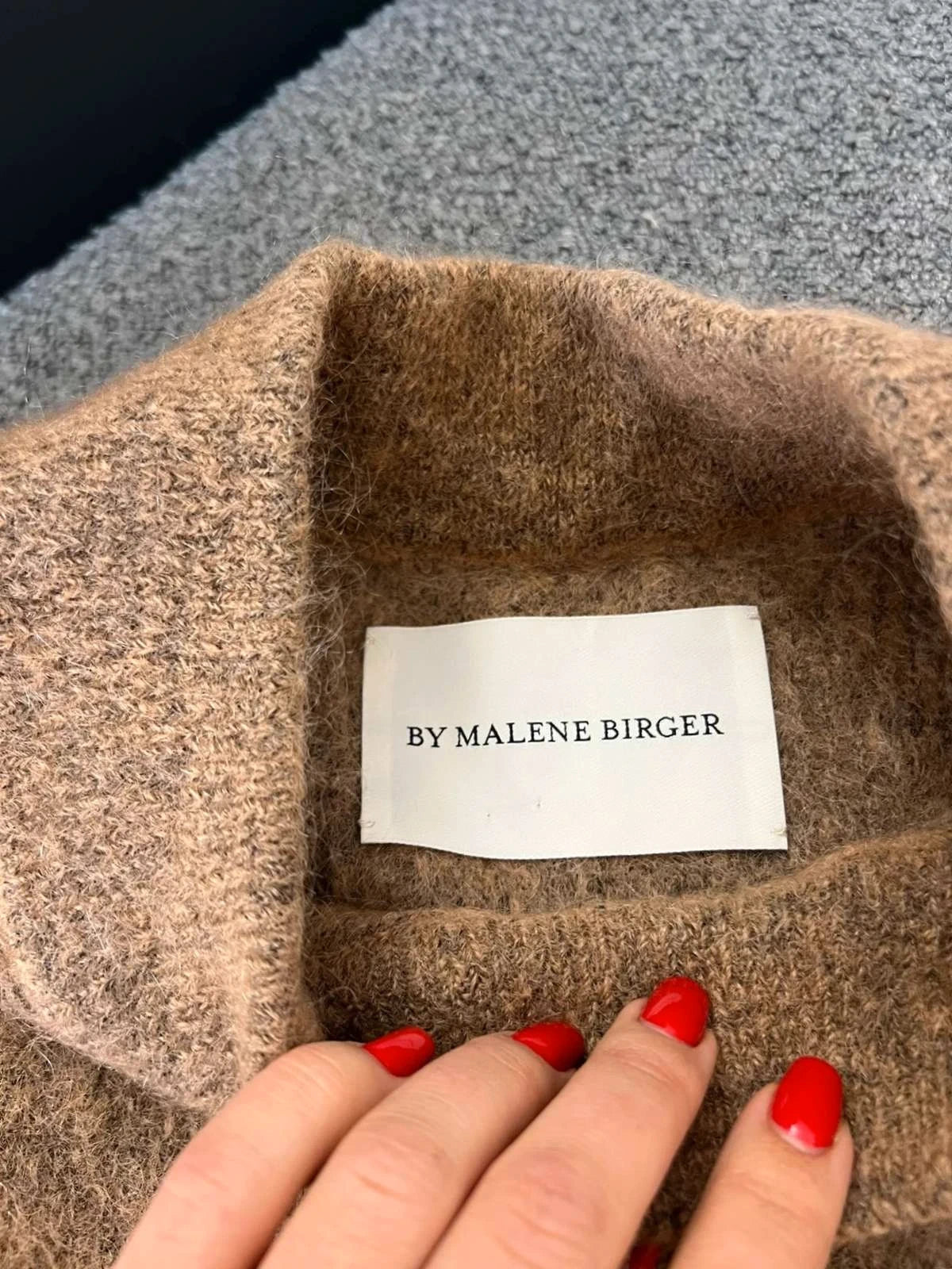 By Malene Birger Farima brown wool mohair sleeveless vest - view 4