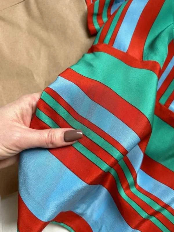 Diane von Furstenberg striped silk blouse - view 7