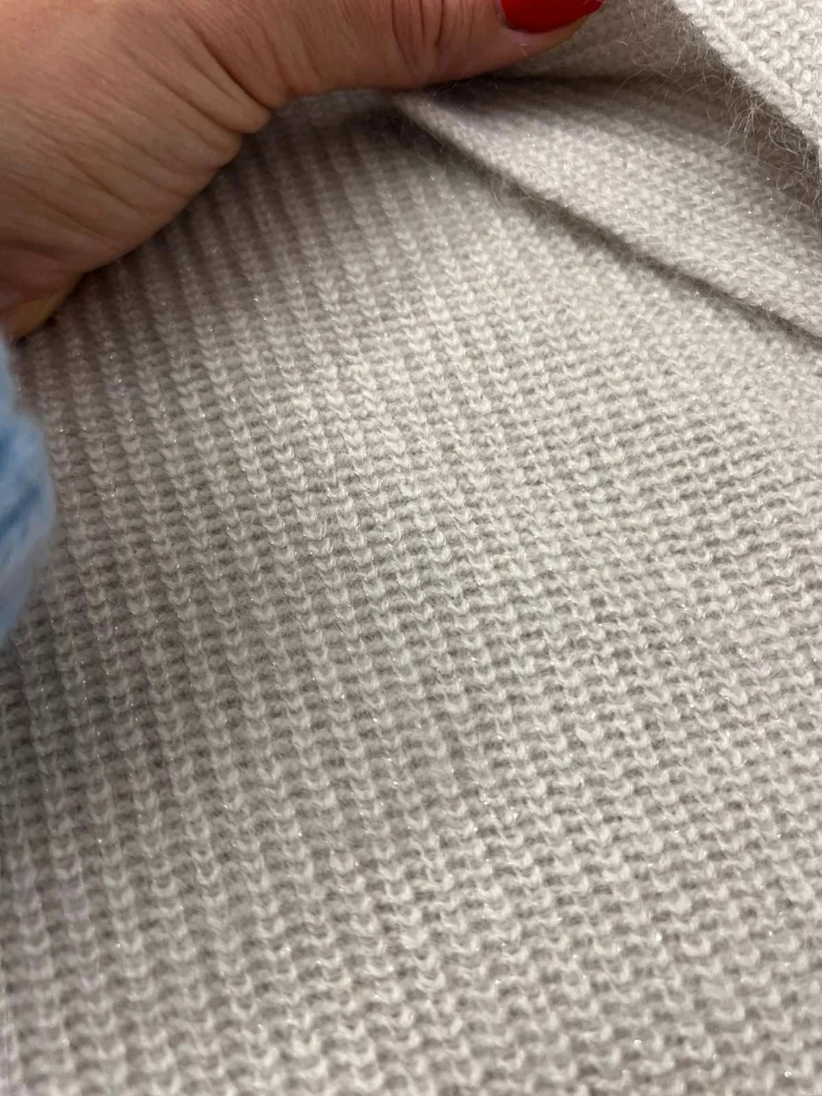Fabiana Filippi wool mohair silk cashmere blend cream lightly shimmery sweater - view 4