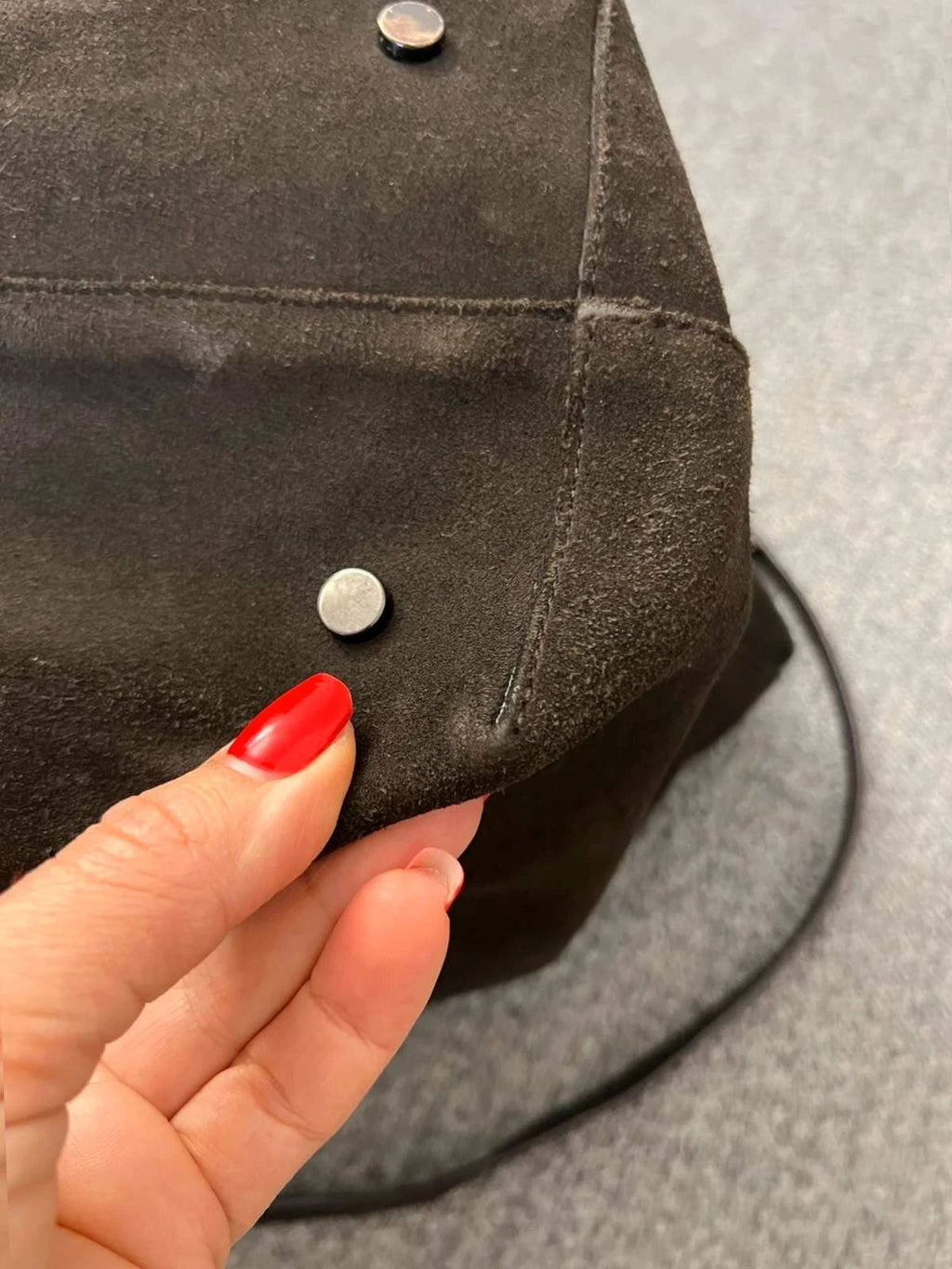 Fabiana Filippi black suede big bag - view 7