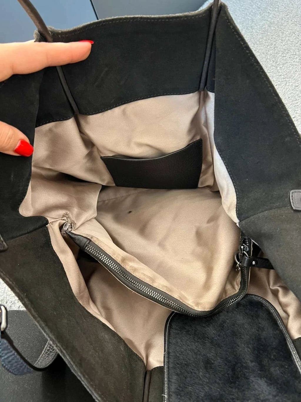 Fabiana Filippi black suede big bag - view 13