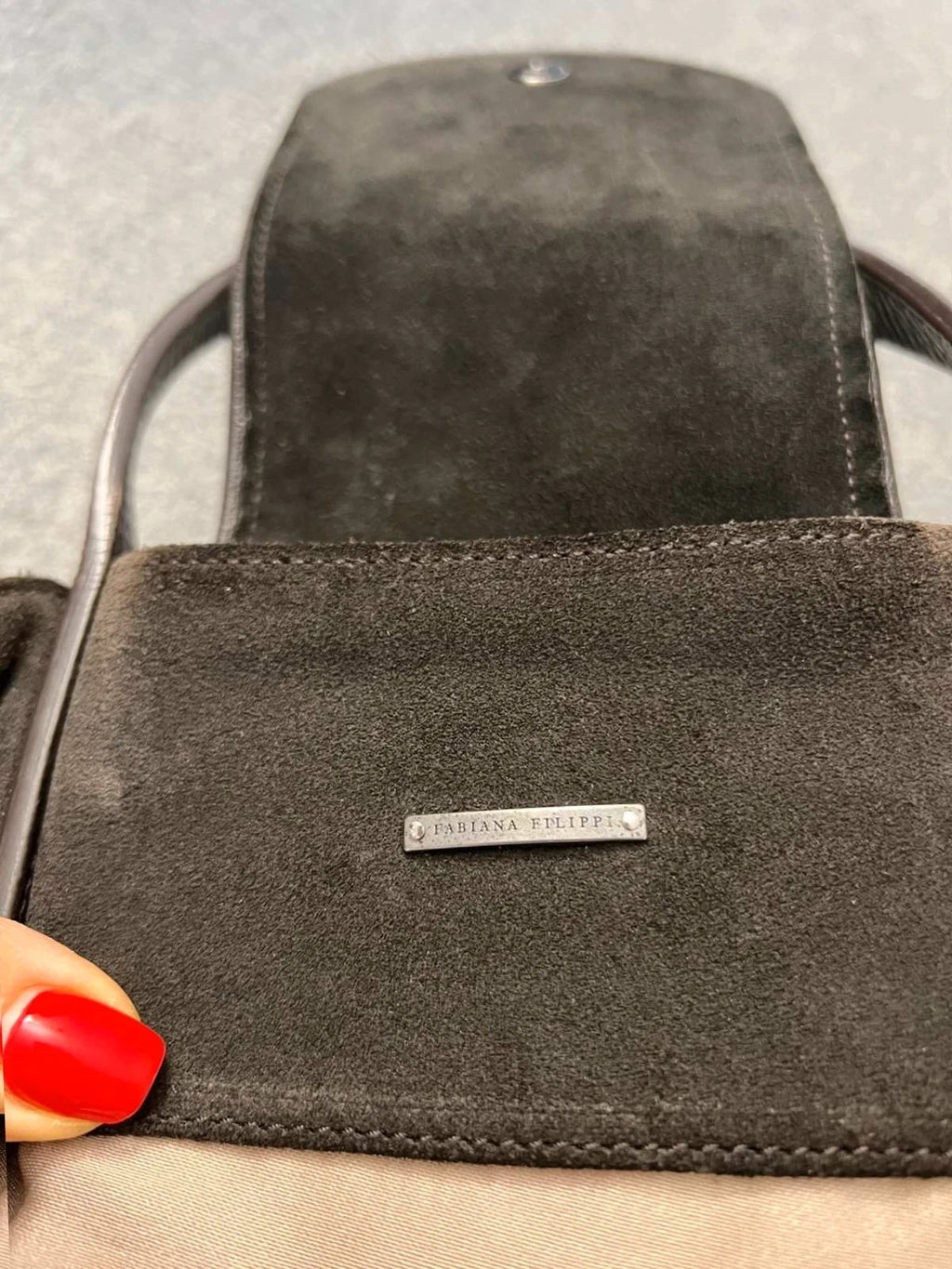 Fabiana Filippi black suede big bag - view 10