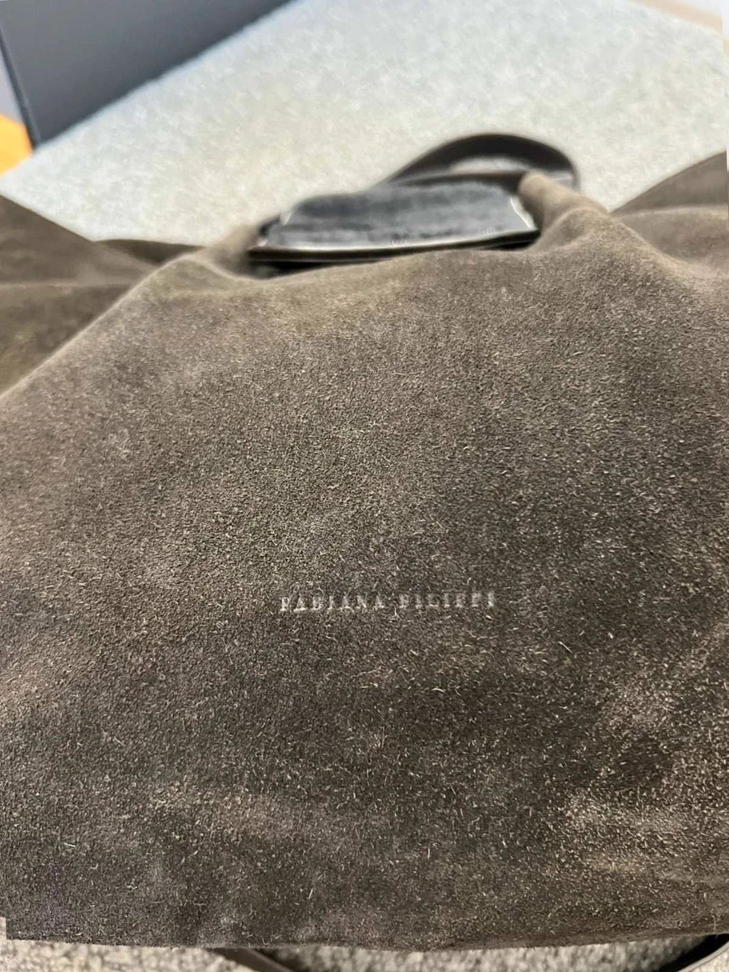 Fabiana Filippi black suede big bag - view 2