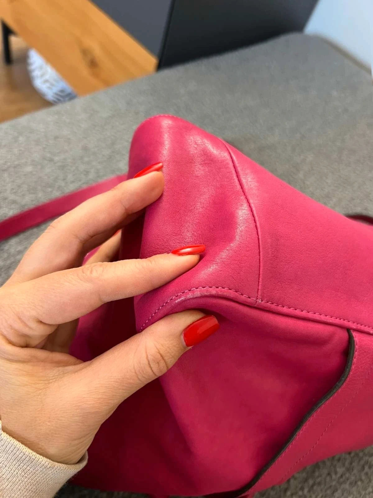 Longchamp 3D fuchsia leather big bag - view 11