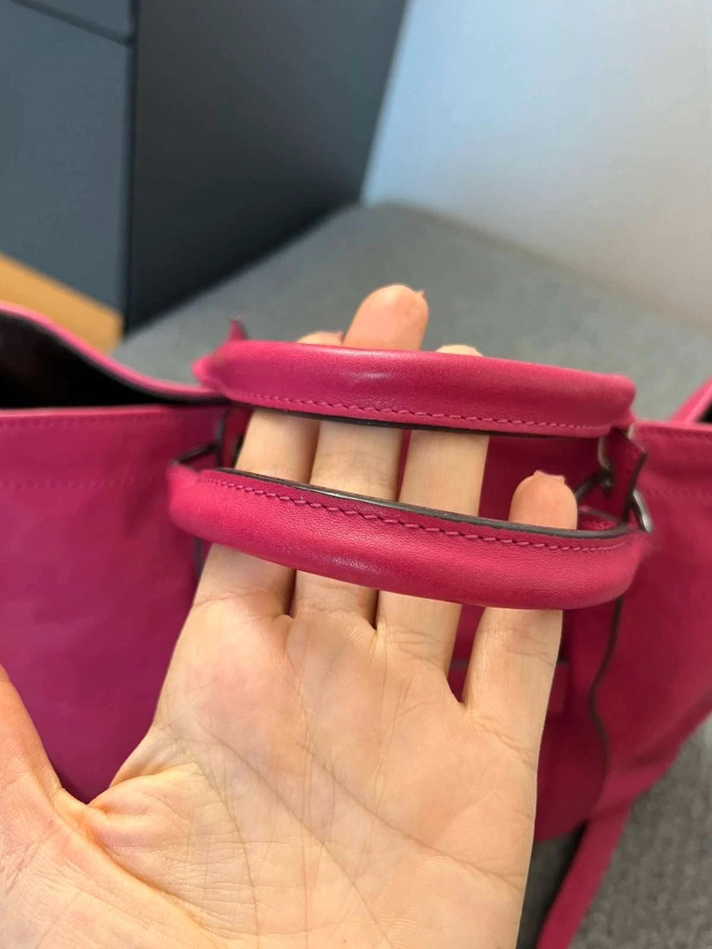Longchamp 3D fuchsia leather big bag - view 5